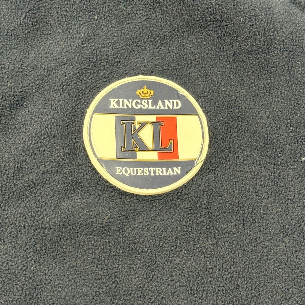 Kingsland Equestrian Full Zip Fleece Jacket Navy Blue Red White NWT KL Logo - Picture 5 of 6